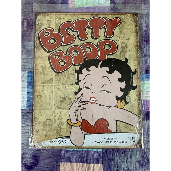 Other - Retro Panel Metal Betty Boop Wall Deco 12.5x16 by Max Fleischer Man Cave Decor